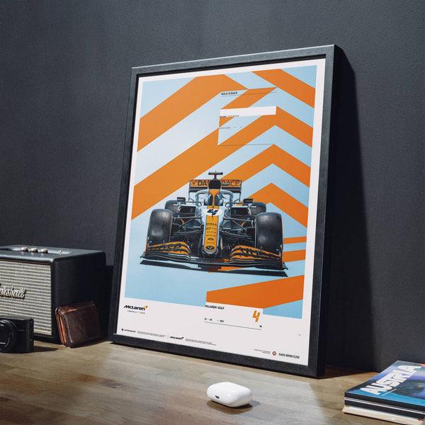 MCLAREN X GULF - LANDO NORRIS - 2021 Automobilist Poster