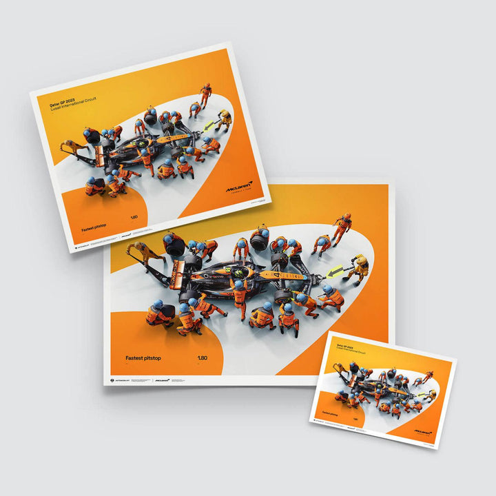 McLaren Formula 1 Team - 1.80 - World Record Fastest Pit Stop - 2023 Automobilist Poster