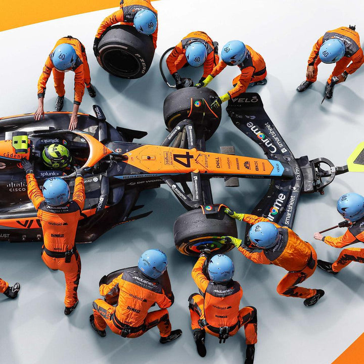 McLaren Formula 1 Team - 1.80 - World Record Fastest Pit Stop - 2023 Automobilist Poster
