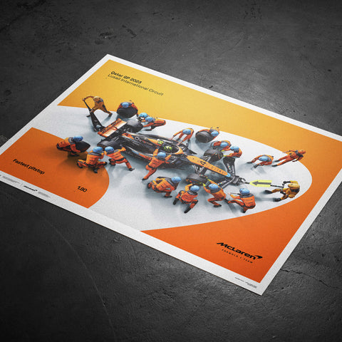 McLaren Formula 1 Team - 1.80 - World Record Fastest Pit Stop - 2023 Automobilist Poster