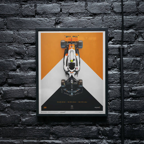 McLaren Formula 1 Team Lando Norris The Triple Crown Livery 60th Anniversary - 2023 Automobilist Poster