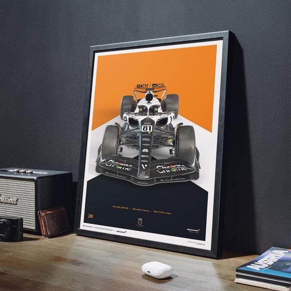 McLaren Formula 1 Team Oscar Piastri The Triple Crown Livery 60th Anniversary - 2023 Automobilist Poster