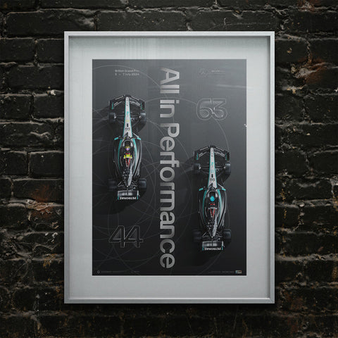 Mercedes-AMG Petronas Formula 1 Team - British Grand Prix - 2024 Poster Limited Edition