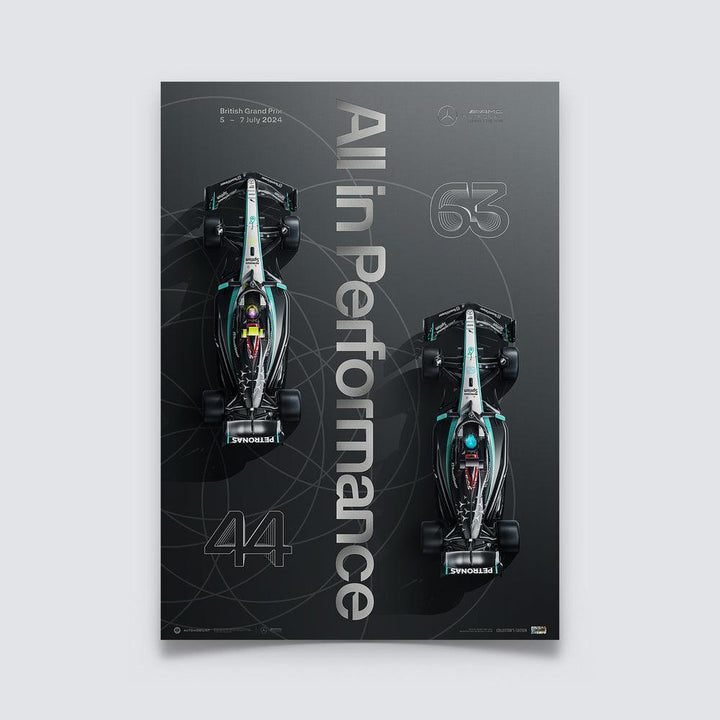 Mercedes-AMG Petronas Formula 1 Team - British Grand Prix - 2024 Poster Limited Edition