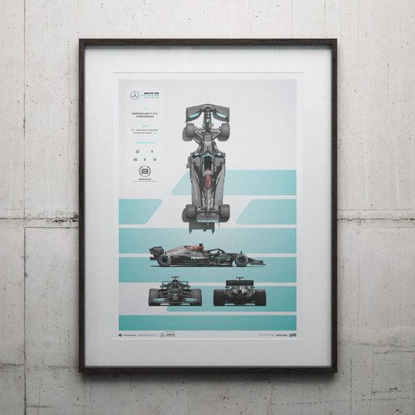 Mercedes-AMG Petronas F1 Team - F1 W12 E Performance - Blueprint - 2021 Automobilist Poster