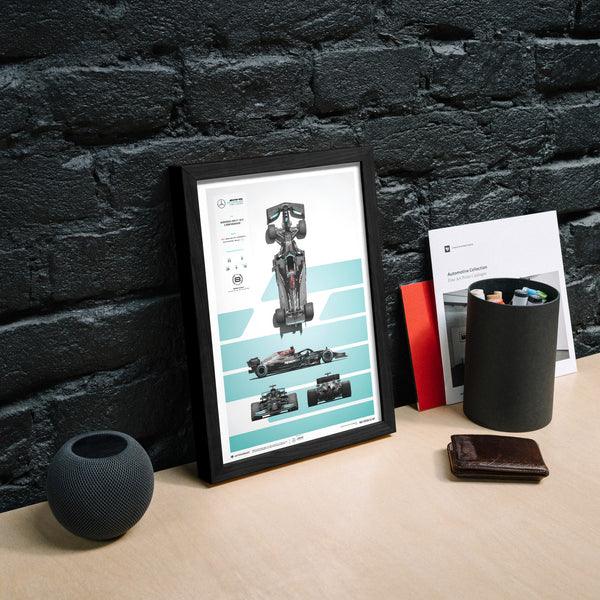 Mercedes-AMG Petronas F1 Team - F1 W12 E Performance - Blueprint - 2021 Automobilist Poster