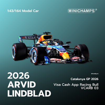 Arvid Lindblad Catalunya GP 2026 Visa Cash App RB F1 VCARB 03 - Minichamps Model Car