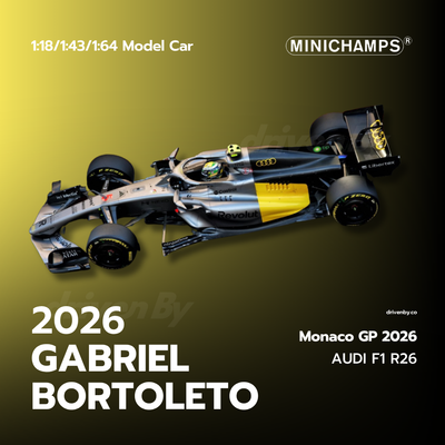 Gabriel Bortoleto Monaco GP 2026 Audi Revolut F1 Team R26 - Minichamps Model Car