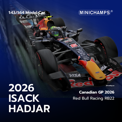Isack Hadjar Canada GP 2026 Red Bull Racing RB22 5th Place - Minichamps Model Car