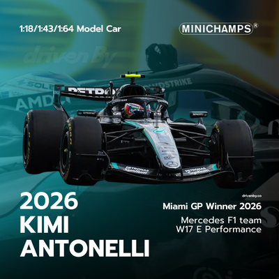 Kimi Antonelli Miami GP 2026 Winner Mercedes-AMG PETRONAS F1 Team W17 - Minichamps Model Car