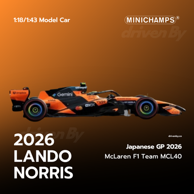 Lando Norris McLaren Mastercard F1 Team MCL40 Japanese GP 2026 - Minichamps Model Car
