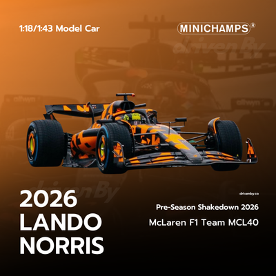 Lando Norris McLaren Formula 1 Team MCL39 Shakedown 2025 - Minichamps Model Car