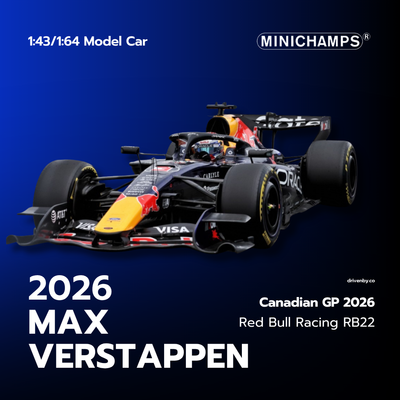 Max Verstappen Canada GP 2026 Red Bull Racing RB22 3rd Place - Minichamps Model Car