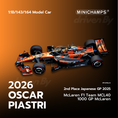 Oscar Piastri Monaco GP 2026 1000th GP McLaren Mastercard F1 Team MCL40 - Minichamps Model Car