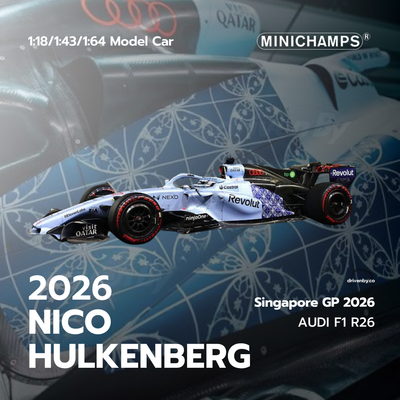 Nico Hulkenberg Audi R26 8th Singapore GP 2026 - Minichamps Model Car