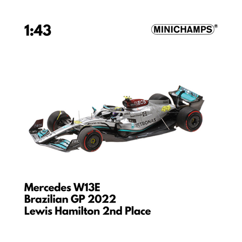 Mercedes W13E | Brazilian Grand Prix 2022 George Russell & Lewis Hamilton - Model Car