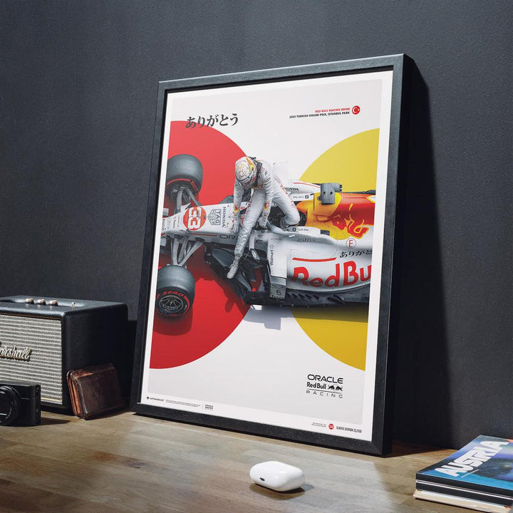 Oracle Red Bull Racing - The White Bull - Honda Livery - Turkish Grand Prix - 2021 Revisited Automobilist Poster