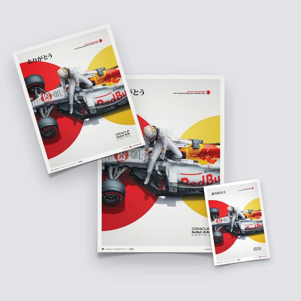 Oracle Red Bull Racing - The White Bull - Honda Livery - Turkish Grand Prix - 2021 Revisited Automobilist Poster