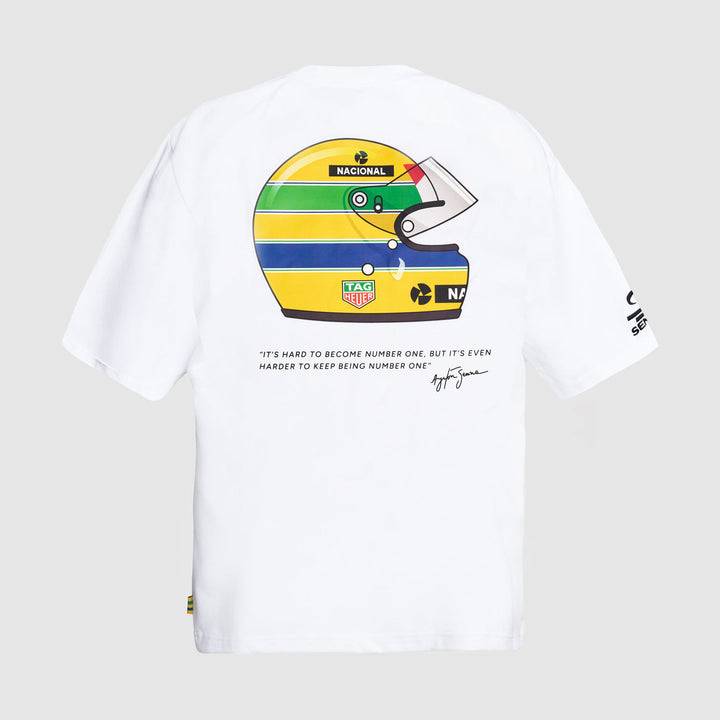 TAG Heuer x Senna Oversize Badge Tee (White)