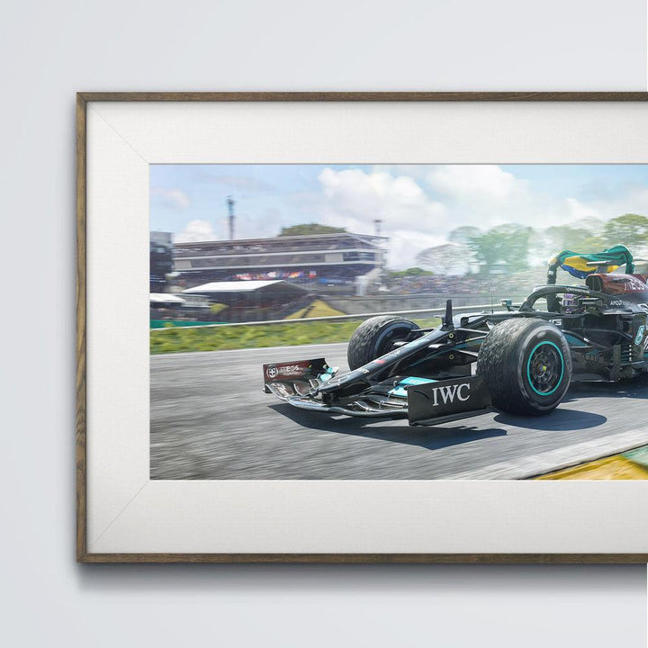 Mercedes-AMG Petronas F1 Team - Lewis Hamilton - Obrigado Brasil - 2021 Automobilist Fine Art Print Poster