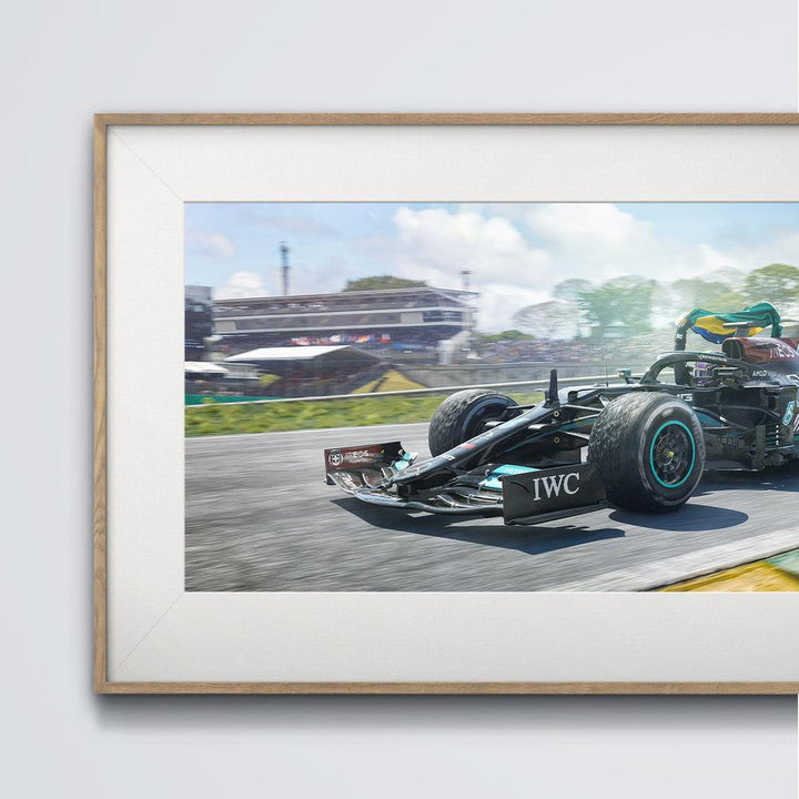 Mercedes-AMG Petronas F1 Team - Lewis Hamilton - Obrigado Brasil - 2021 Automobilist Fine Art Print Poster