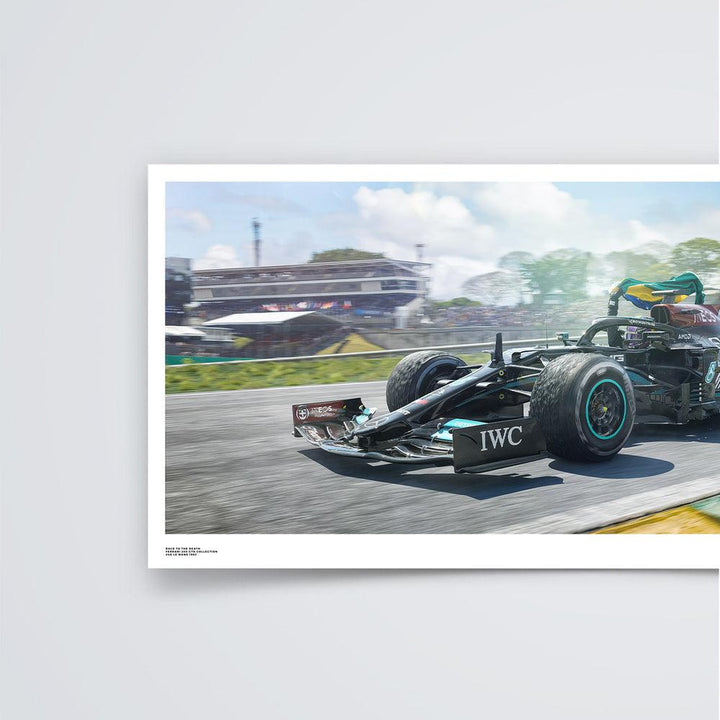 Mercedes-AMG Petronas F1 Team - Lewis Hamilton - Obrigado Brasil - 2021 Automobilist Fine Art Print Poster