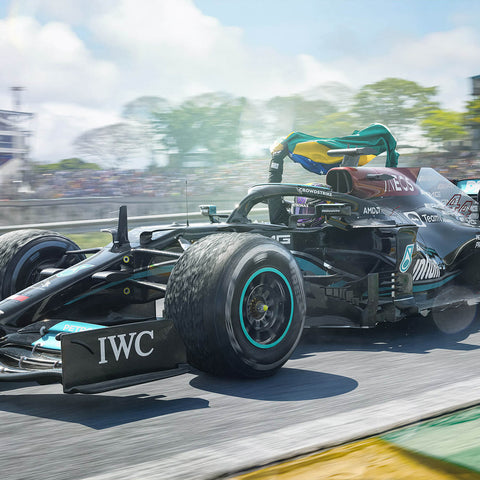 Mercedes-AMG Petronas F1 Team - Lewis Hamilton - Obrigado Brasil - 2021 Automobilist Fine Art Print Poster