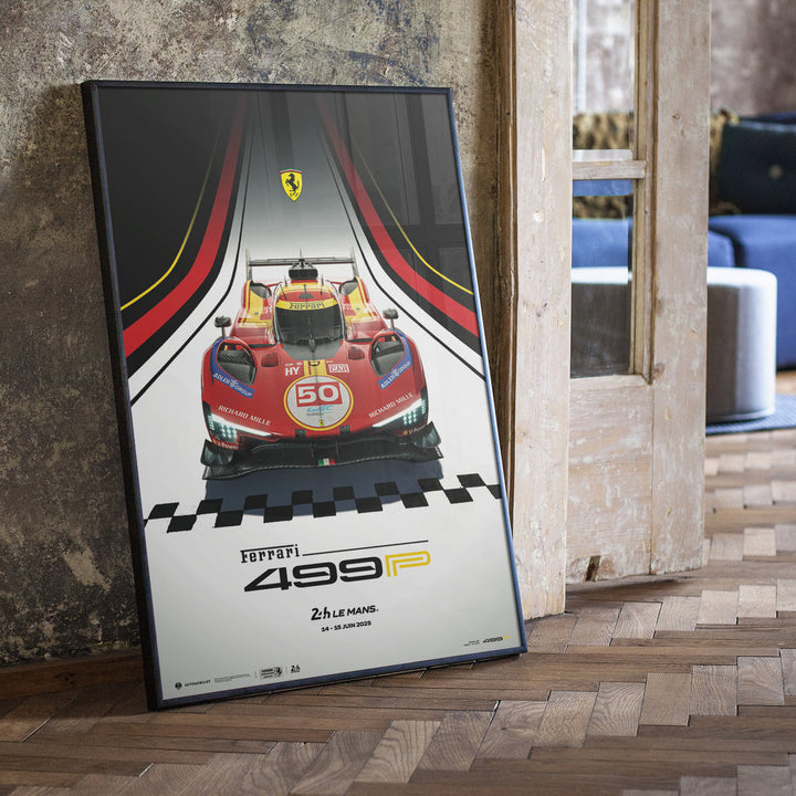 Ferrari 499P – 24 Hours of Le Mans 2025 | Official Automobilist Poster