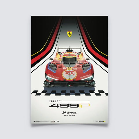 Ferrari 499P – 24 Hours of Le Mans 2025 | Official AutomobilistPoster