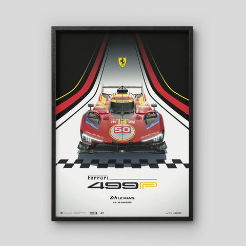 Ferrari 499P – 24 Hours of Le Mans 2025 | Official AutomobilistPoster