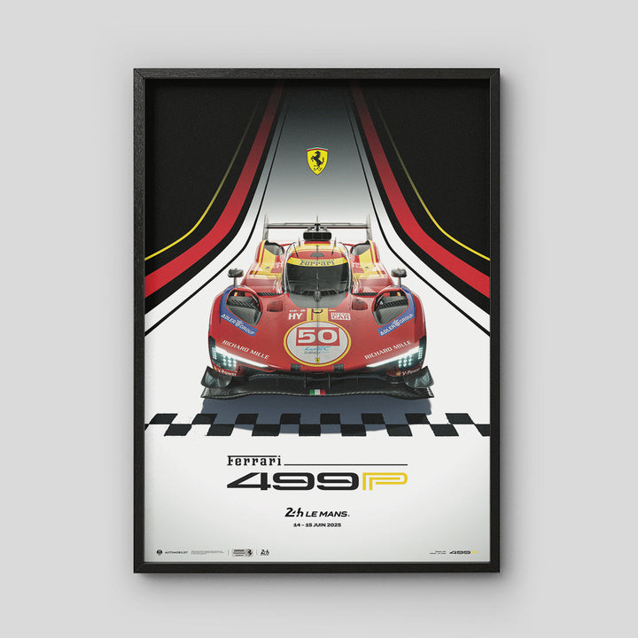 Ferrari 499P – 24 Hours of Le Mans 2025 | Official Automobilist Poster