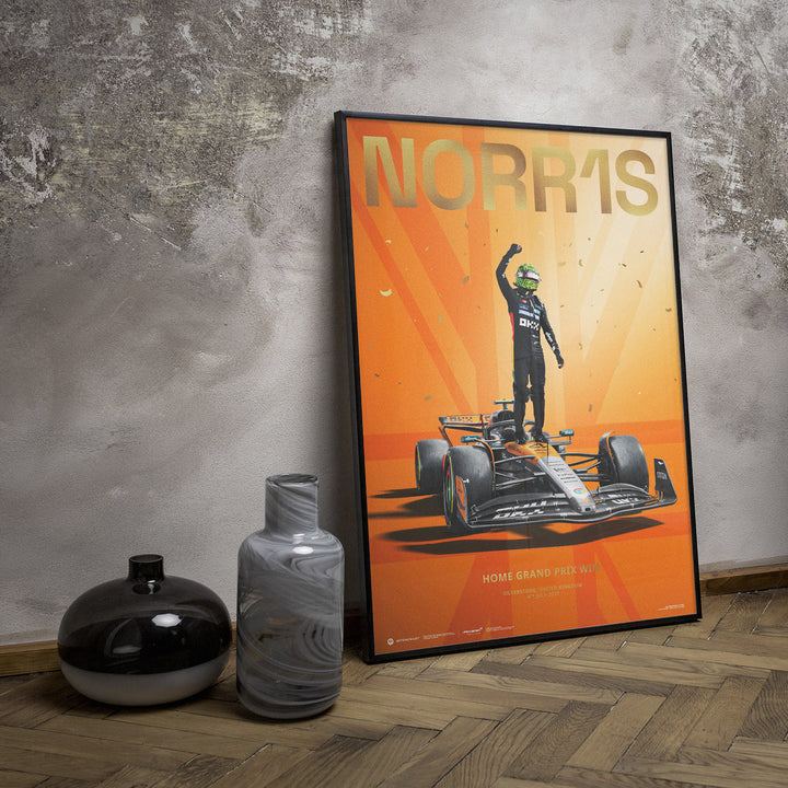 Lando Norris | Home Grand Prix Win | Silverstone 2025 | Official Automobilist Poster