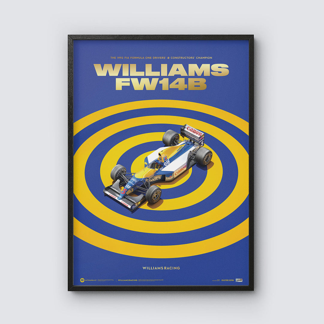 Williams FW14B | 1992 F1® World Champion | Limited Edition Automobilist Poster