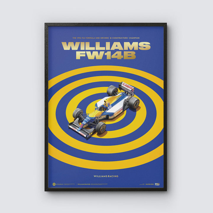 Williams FW14B | 1992 F1® World Champion | Limited Edition Automobilist Poster