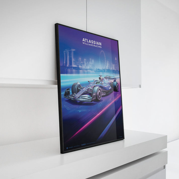 Atlassian Williams Racing | FORMULA 1 SINGAPORE GRAND PRIX 2025 | Official Automobilist Poster