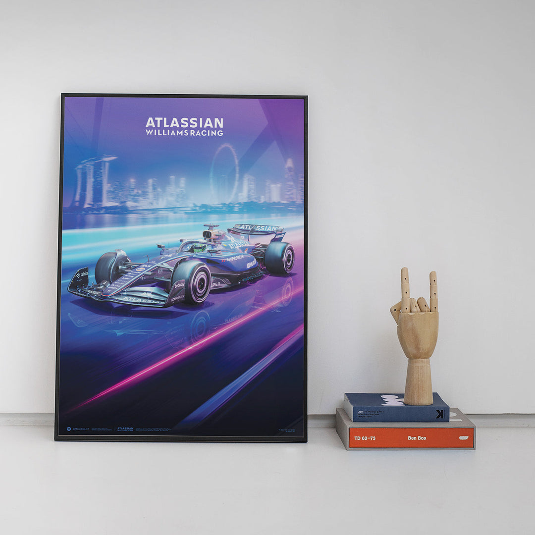 Atlassian Williams Racing | FORMULA 1 SINGAPORE GRAND PRIX 2025 | Official Automobilist Poster