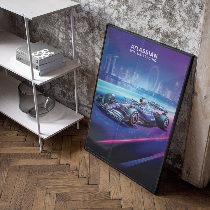 Atlassian Williams Racing | FORMULA 1 SINGAPORE GRAND PRIX 2025 | Official Automobilist Poster