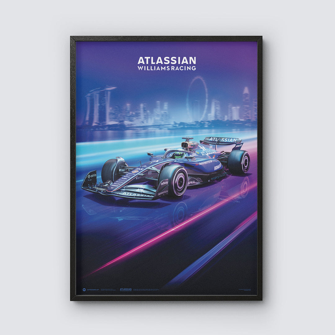 Atlassian Williams Racing | FORMULA 1 SINGAPORE GRAND PRIX 2025 | Official Automobilist Poster