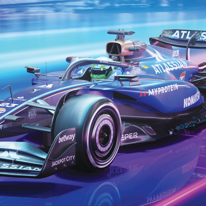 Atlassian Williams Racing | FORMULA 1 SINGAPORE GRAND PRIX 2025 | Official Automobilist Poster