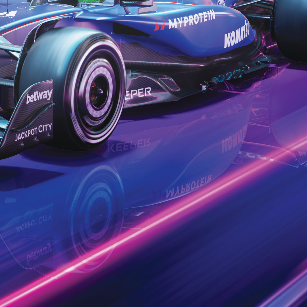 Atlassian Williams Racing | FORMULA 1 SINGAPORE GRAND PRIX 2025 | Official Automobilist Poster