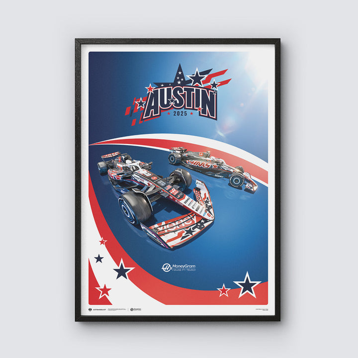 MoneyGram Haas F1® Team | Austin 2025 | Automobilist Official Poster