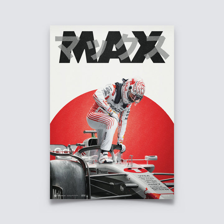 Oracle Red Bull Racing | Max Verstappen Suzuka 2025 | Official Automobilist Poster