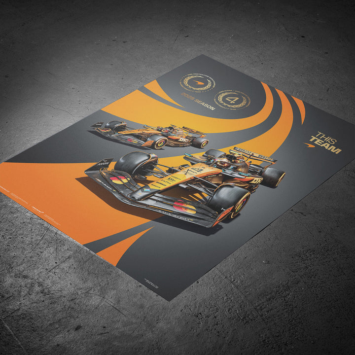 McLaren Formula 1® Team 2025 Double Crown Official Automobilist Poster