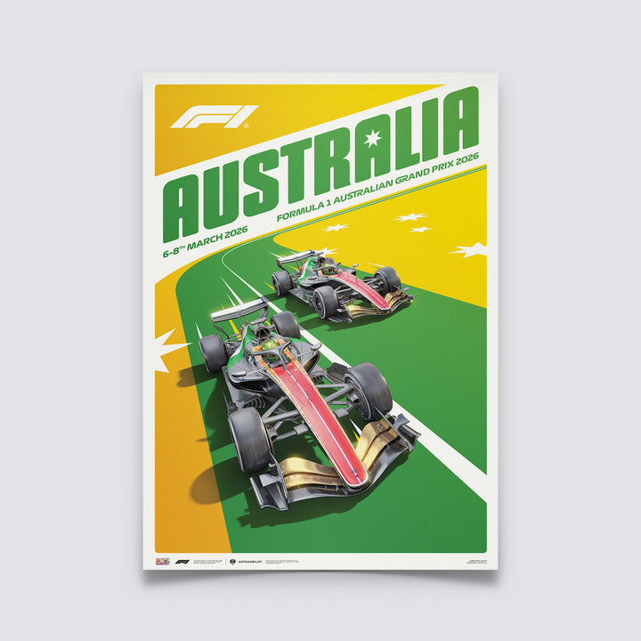 FORMULA 1 AUSTRALIAN GRAND PRIX 2026 Automobilist Official Event Poster