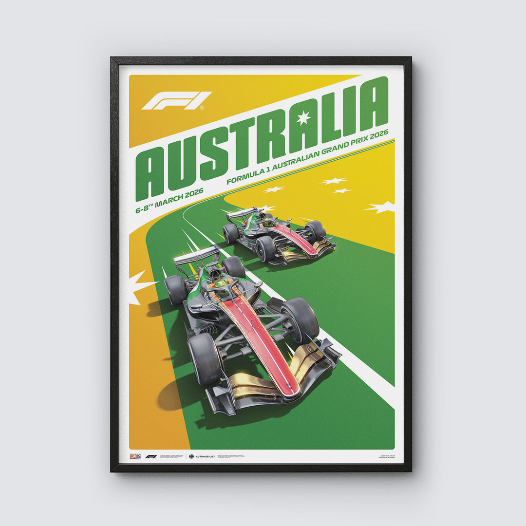 FORMULA 1 AUSTRALIAN GRAND PRIX 2026 Automobilist Official Event Poster