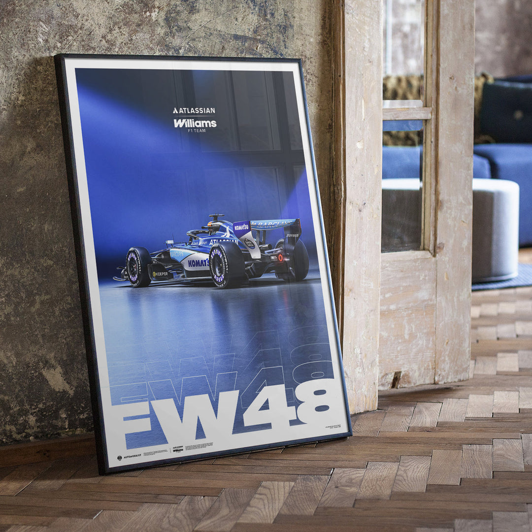 Atlassian Williams F1 Team FW48 2026 Season Automobilist Official Poster