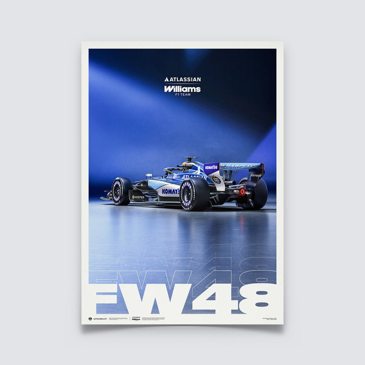 Atlassian Williams F1 Team FW48 2026 Season Automobilist Official Poster