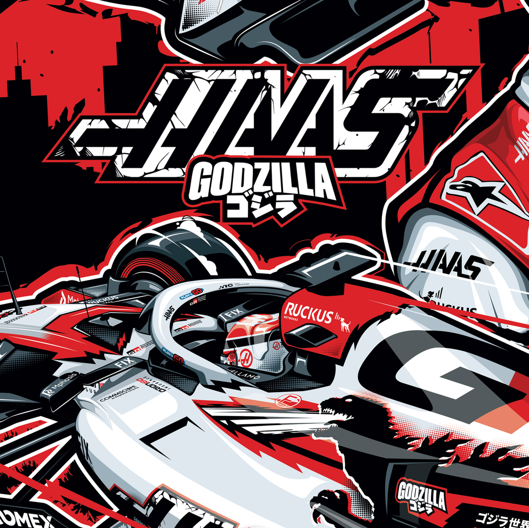 TGR Haas F1® Team Godzilla in Suzuka 2026 Automobilist Official Poster