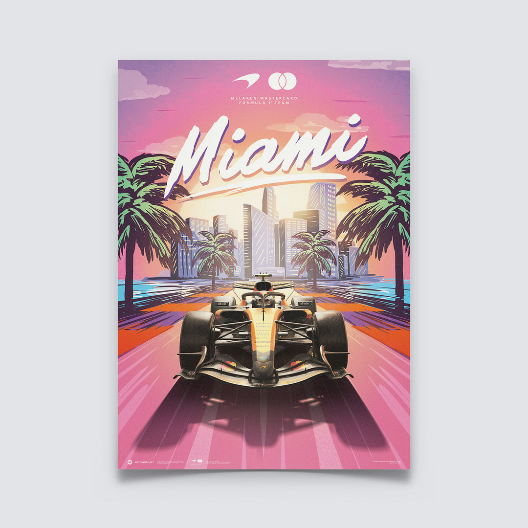 McLaren Mastercard Formula 1® Team - Miami 2026 - Automobilist Official Poster