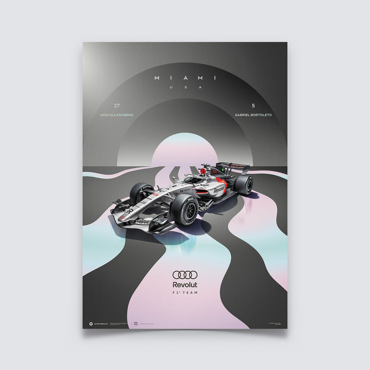 Audi Revolut F1® Team Miami 2026 Automobilist Official Poster